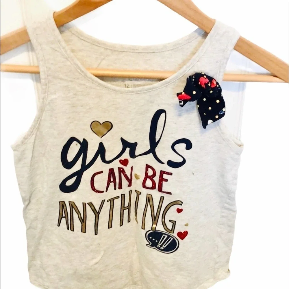 JUSTICE “Girl’s Can Be Anything” Tank Top